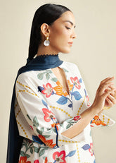 3-PC Unstitched Digital Printed Chiffon Coco By Zara Shahjahan | Loom-3A